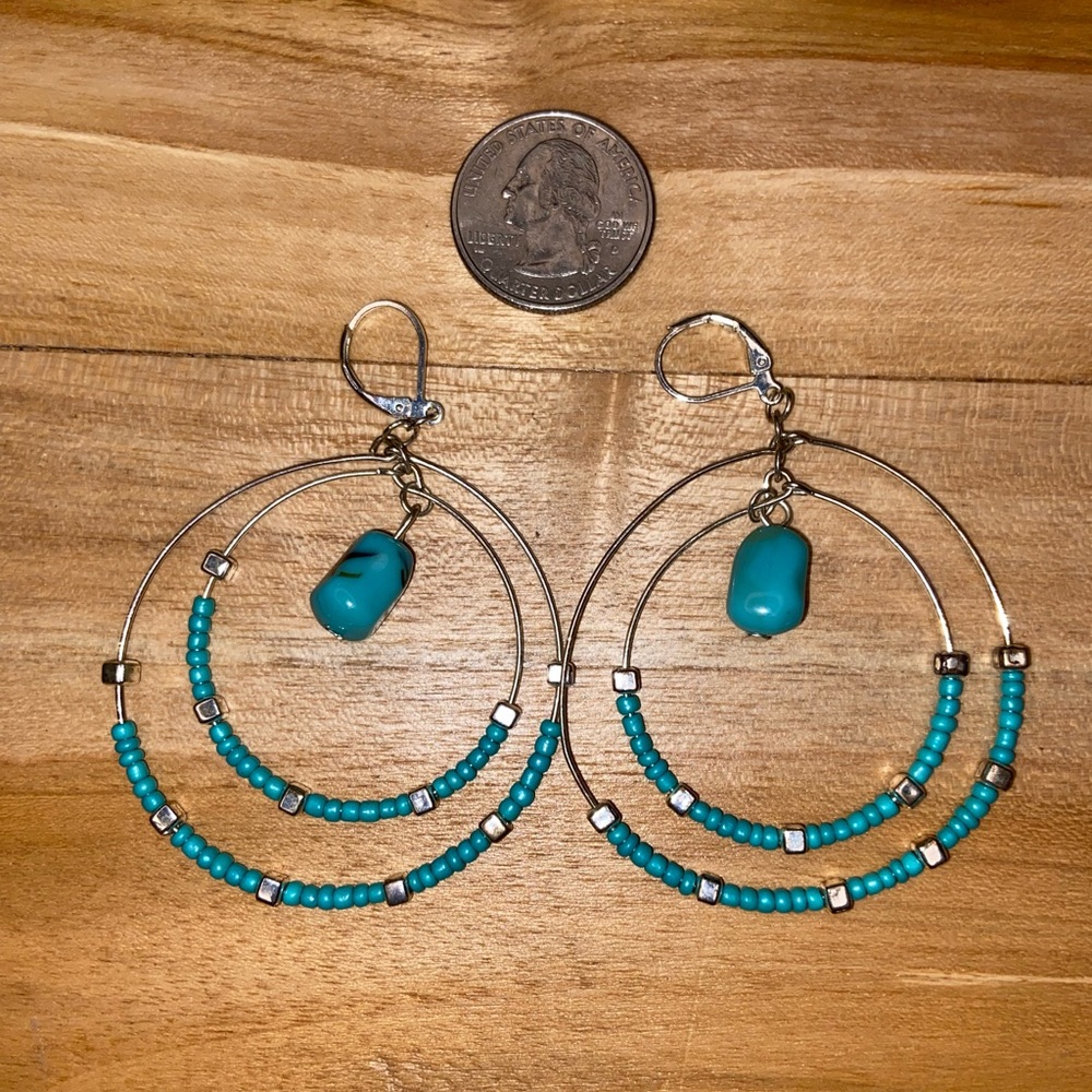Costume Jewelry Earrings Turquoise